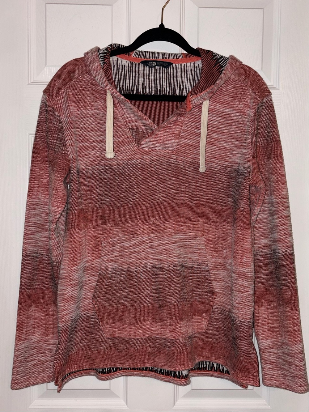 The North Face Women's Red Ombre Cowl Hoodie Sweater